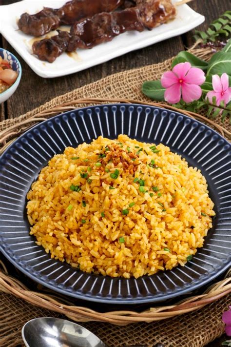 Java Rice Recipe Cooking with turmeric, Rice, Fried rice seasoning