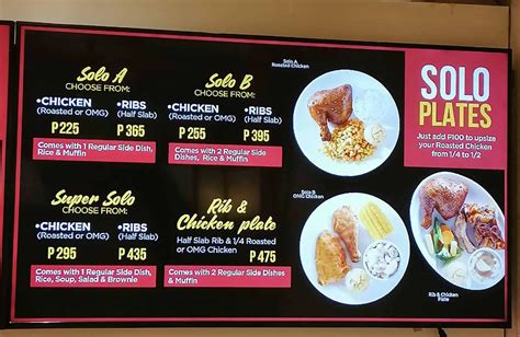 kenny rogers menu philippines 2023