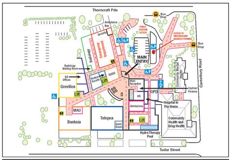 kent and canterbury hospital department map