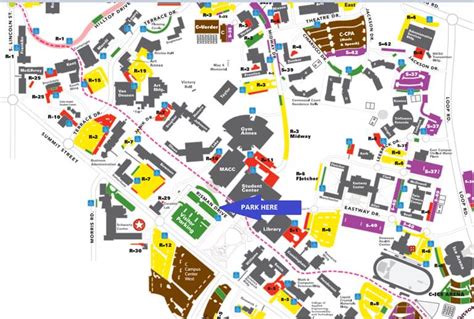 kent state parking map