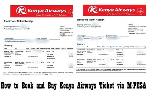kenya airways ticket fares