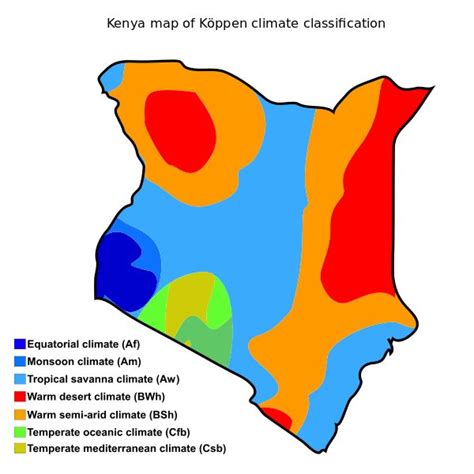 kenya climate map and projections