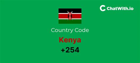 kenya country code whatsapp