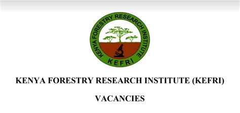 kenya forestry research institute vacancies