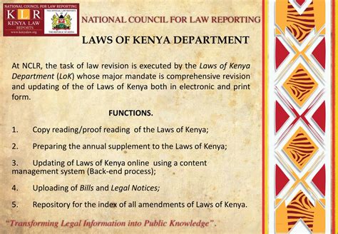 kenya law laws of kenya