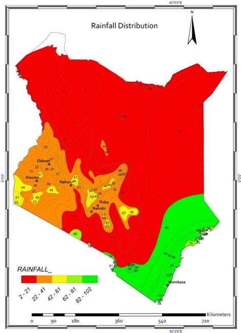kenya rainfall map by month