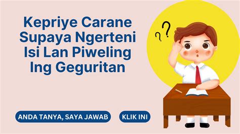 Pengertian, Struktur, dan Parafrase Geguritan ing Basa Jawa Lengkap