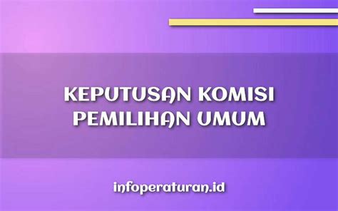 keputusan kpu nomor 27 tahun 2023