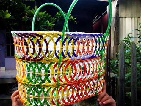 keranjang dari gelas plastik Indonesia