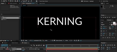 kerning after effects tutorial