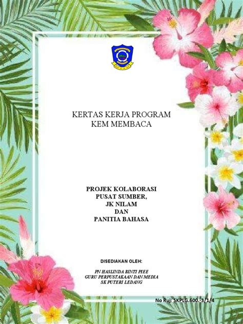 kertas kerja kem membaca