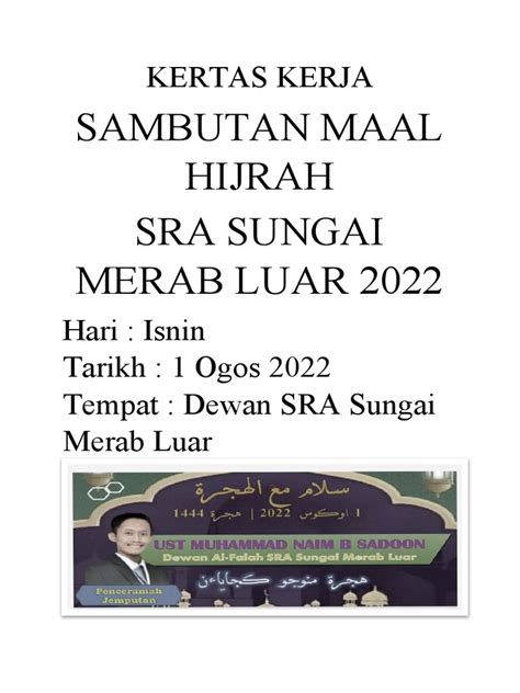 kertas kerja sambutan maal hijrah