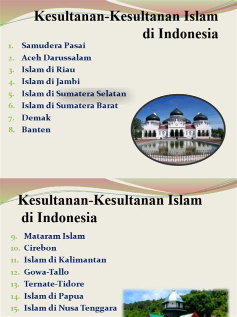 Kesultanan-Kesultanan Islam di Indonesia