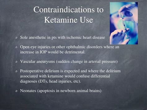 ketamina contraindicaciones
