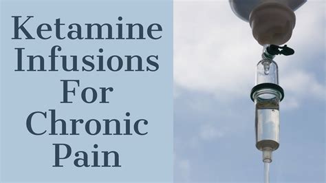 ketamine therapy for chronic pain
