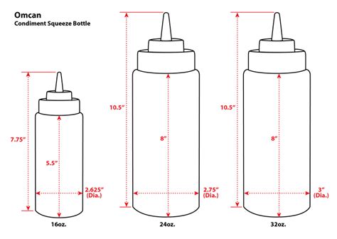 Ketchup Bottle Dimensions