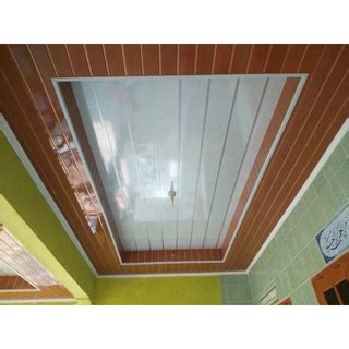 Plafon PVC dengan ketebalan berbeda