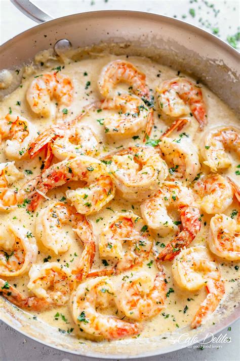 Creamy Garlic Shrimp With Parmesan Easy Keto Recipe