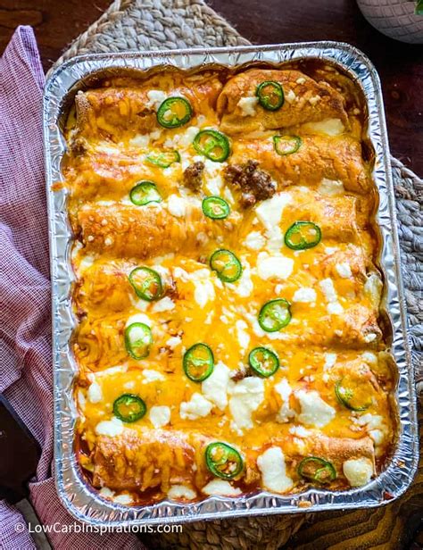 Keto Hamburger Enchiladas