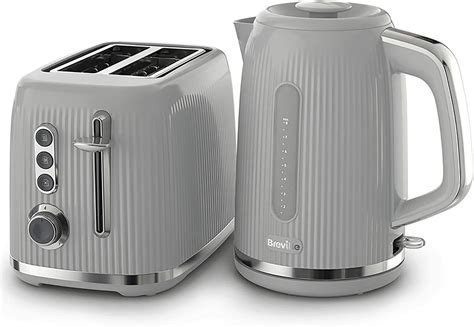 Kettle Toaster Set Grey