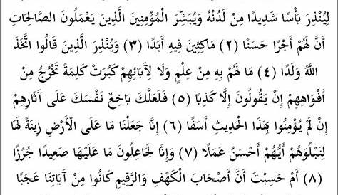 Surah Al Kahfi Ayat 101 110 Latin