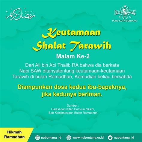 Panduan Tarawih Malam ke-2: Raih Keutamaannya yang Luar Biasa