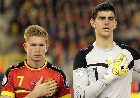 kevin de bruyne y thibaut courtois