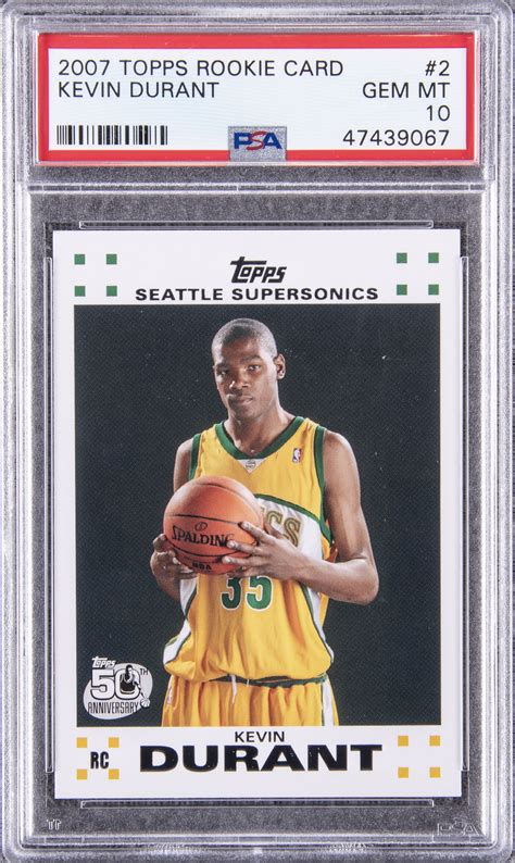 kevin durant rookie card price