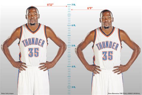 kevin durant weight and height in kg and cm