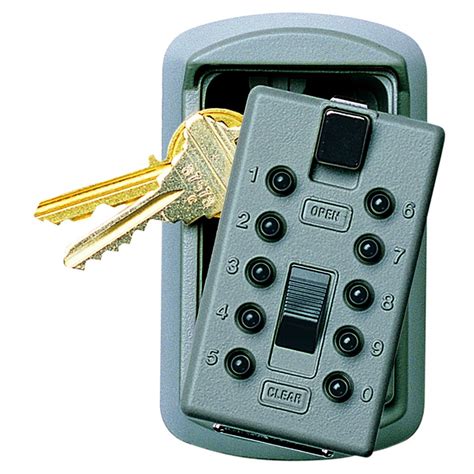 Key Box With Pushbutton Lock