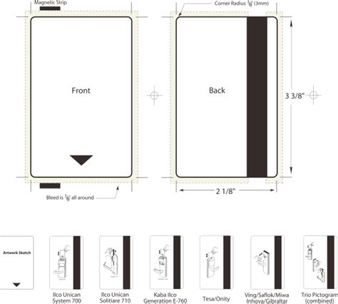 Key Card Dimensions