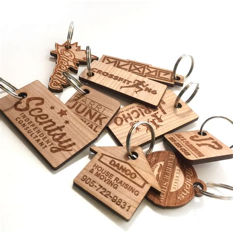 Key Chains Custom Wood