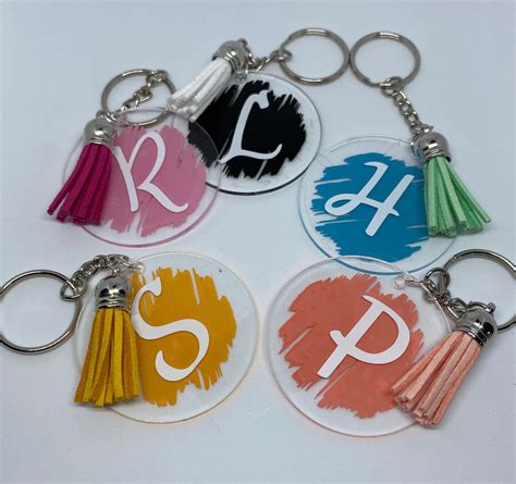 key chains with initials