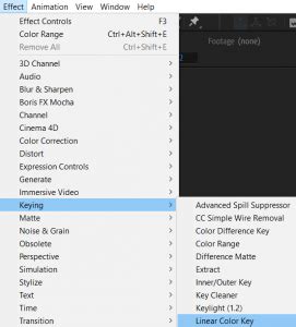 Key Out White Background After Effects