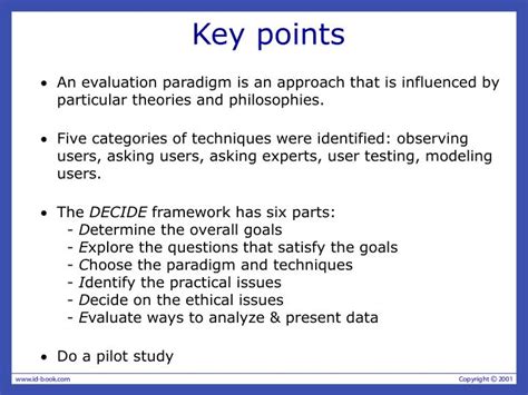 key points meaning in research