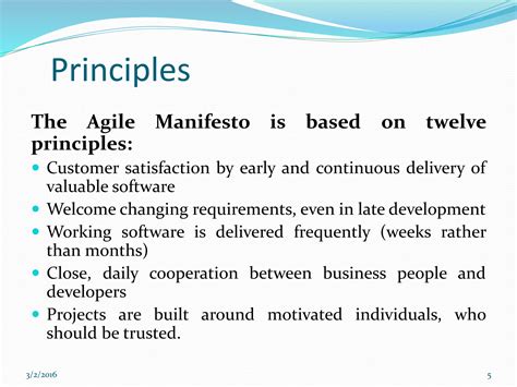 key principles of agile development is flexible response to change
