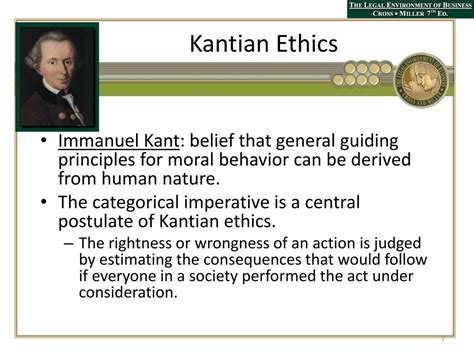 key principles of kantian ethics