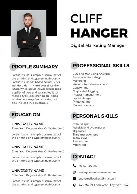 key skills for cv examples for freshers