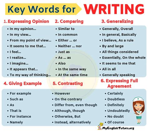 key words in sentences examples
