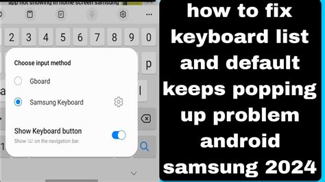 Keyboard Android Not Popping Up