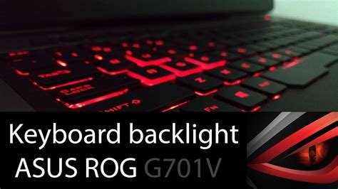 keyboard backlight settings asus laptop