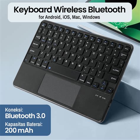 Keyboard Bluetooth Touchpad