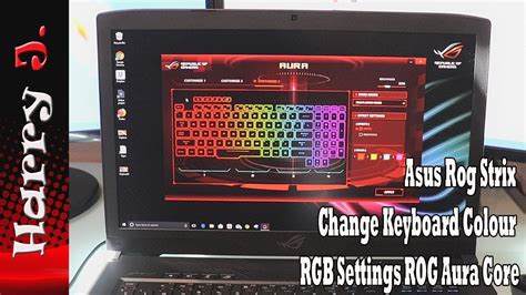 keyboard color settings asus laptop