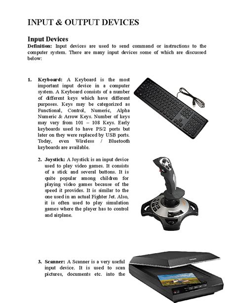 Keyboard Definition Of Input Devices