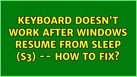 Keyboard Doesn't Work After Water