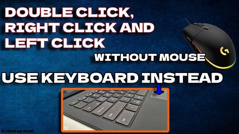 Keyboard Double Clicking Button