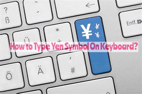 keyboard for yen symbol