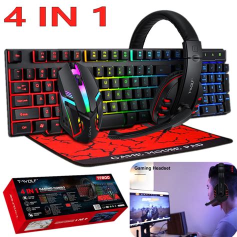 keyboard headset and mouse combo