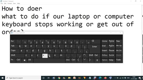 keyboard laptop tempoy stops working