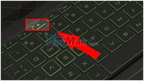 keyboard light hp laptop setting